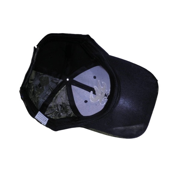 Embroidered Browning Fishing Baseball Cap, Camo/Greens, Strapback, Trucker Hat - Picture 5 of 5